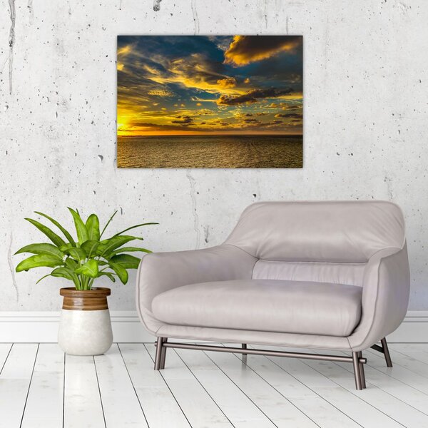 Apus de soare la mare (70x50 cm)