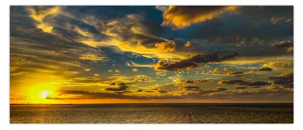 Apus de soare la mare (120x50 cm)