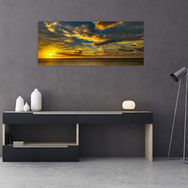 Apus de soare la mare (120x50 cm)