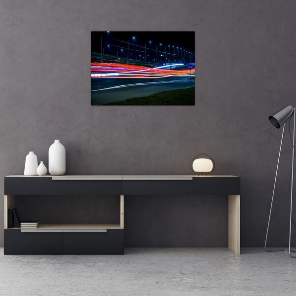 Tabloul orașului nocturn (70x50 cm)