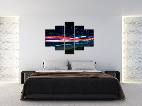 Tabloul orașului nocturn (150x105 cm)