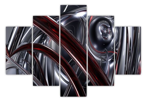 Tabloul cu abstracție în gri (150x105 cm)