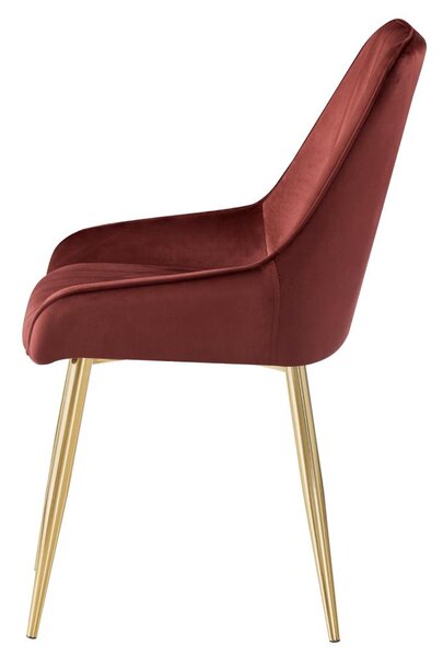 Scaun sufragerie Soddy (bordo + auriu) . 1116451