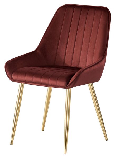 Scaun sufragerie Soddy (bordo + auriu) . 1116451