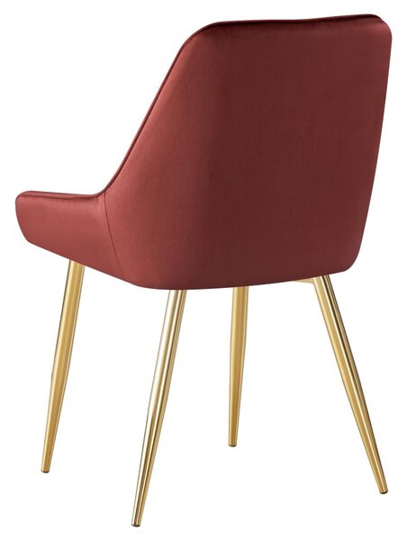 Scaun sufragerie Soddy (bordo + auriu) . 1116451