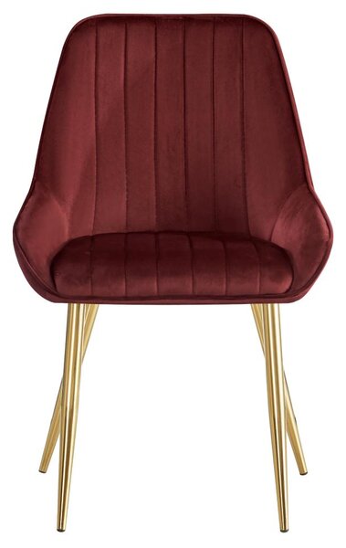 Scaun sufragerie Soddy (bordo + auriu) . 1116451