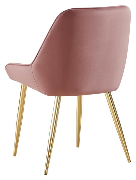 Scaun sufragerie Soddy (roz + auriu) . 1116452