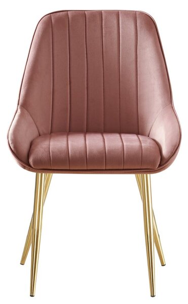 Scaun sufragerie Soddy (roz + auriu) . 1116452