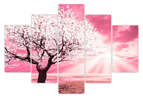 Tabloul cu pomul roz (150x105 cm)