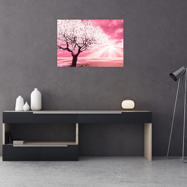 Tabloul cu pomul roz (70x50 cm)