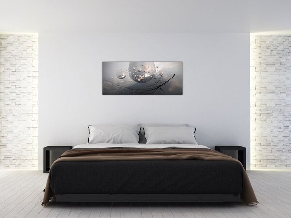 Tabloul bilelor abstracte (120x50 cm)
