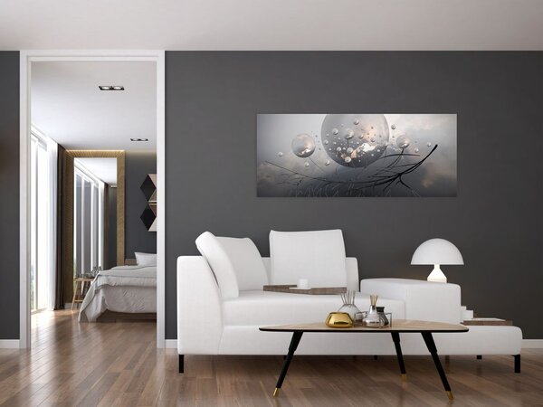 Tabloul bilelor abstracte (120x50 cm)