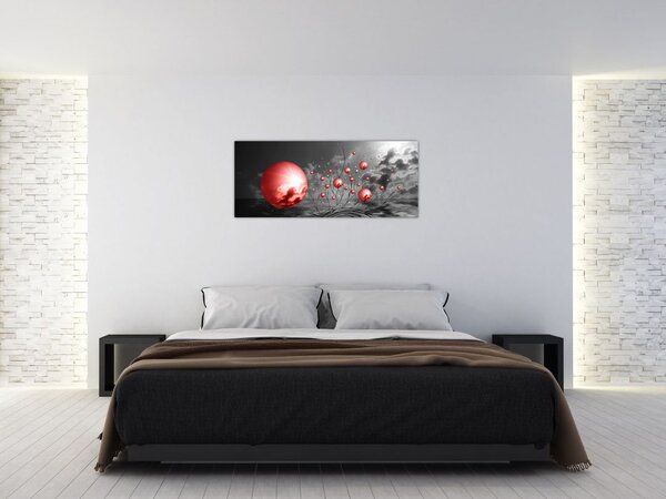 Tabloul bilelor roșii (120x50 cm)