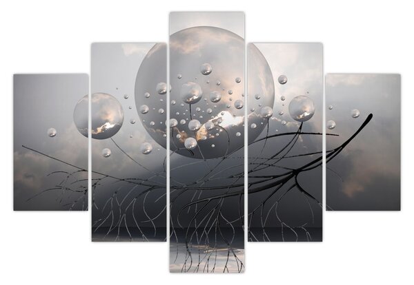 Tabloul bilelor abstracte (150x105 cm)