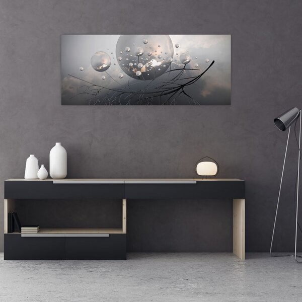 Tabloul bilelor abstracte (120x50 cm)