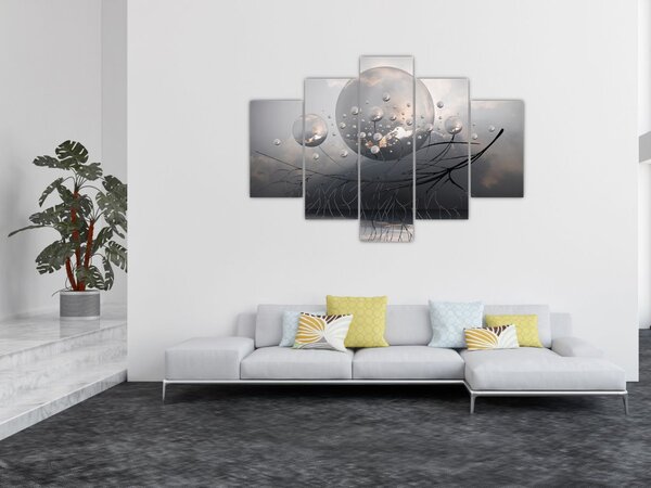 Tabloul bilelor abstracte (150x105 cm)