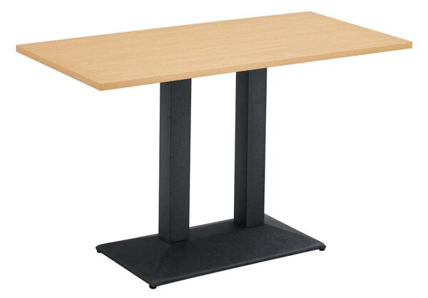 Masă de sufragerie Rahola 2 (stejar + negru) (pentru 4 persoane). 1116487
