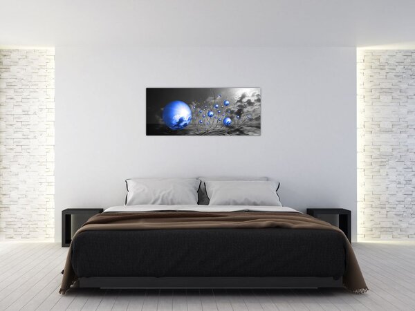 Tabloul bilelor albastru închis (120x50 cm)