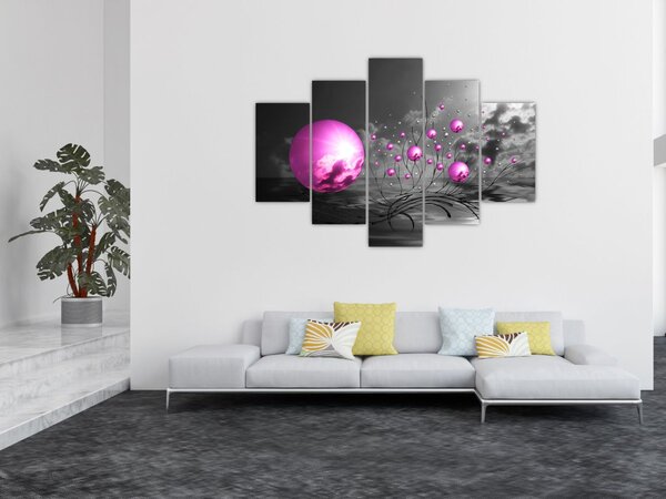 Tabloul bilelor roz (150x105 cm)