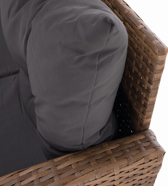 Set mobilier de grădină Senala (gri maro + maro deschis) (pentru 8 persoane). 1116496