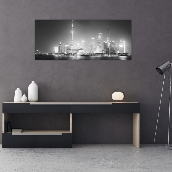 Tablou cu zgârăie nori moderene (120x50 cm)