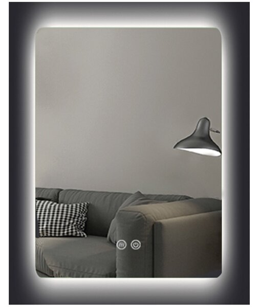 Oglinda dreptunghiulara cu iluminare LED si dezaburire Fluminia, Morris Ambient