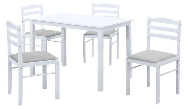Set mobilier sufragerie Sesiones (alb + bej gri) (pentru 4 persoane). 1116505