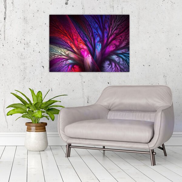 Tabloul abstract cu copacul (70x50 cm)