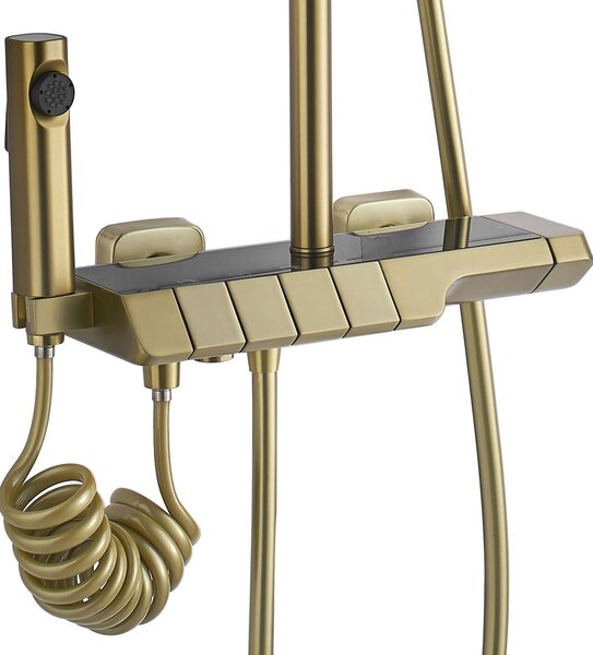 Coloana de dus cu termostat REA ROB Gold Brush