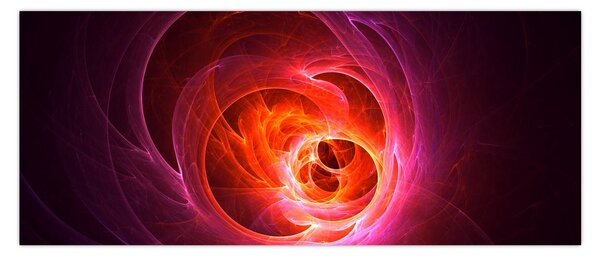 Tabloul modern cu abstracțiune roz (120x50 cm)