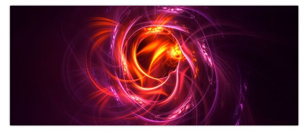 Tabloul cu abstracțiune modernă care luminează (120x50 cm)