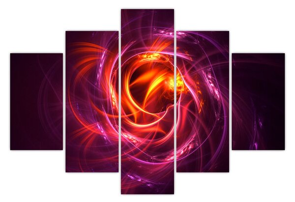 Tabloul cu abstracțiune modernă care luminează (150x105 cm)