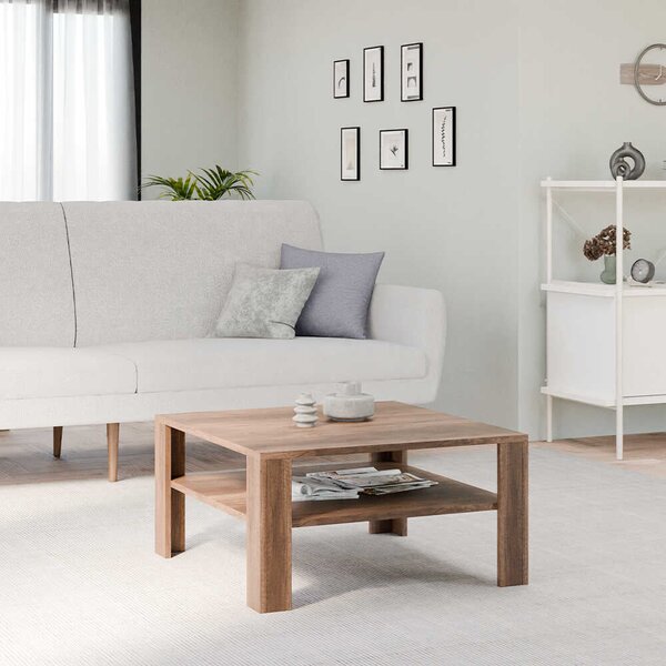 Masuta Cafea Adore New Jersey cu Raft, 90x42x90 cm