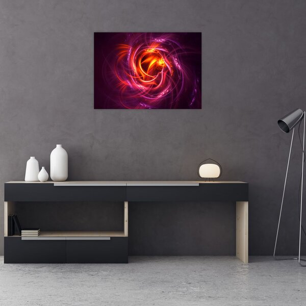 Tabloul cu abstracțiune modernă care luminează (70x50 cm)