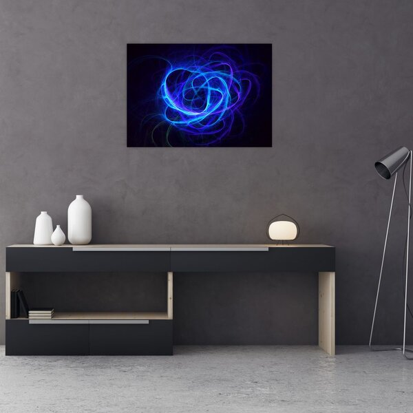 Tabloul cu ghem albastru abstract (70x50 cm)