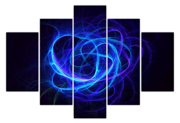 Tabloul cu ghem albastru abstract (150x105 cm)