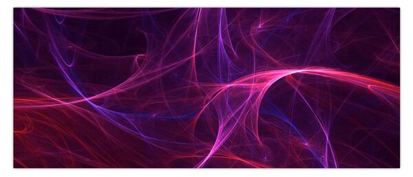 Tabloul abstract cu linii curbe (120x50 cm)