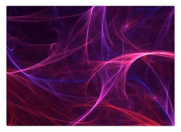 Tabloul abstract cu linii curbe (70x50 cm)