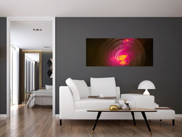 Tablou - abstacție cu spirala (120x50 cm)