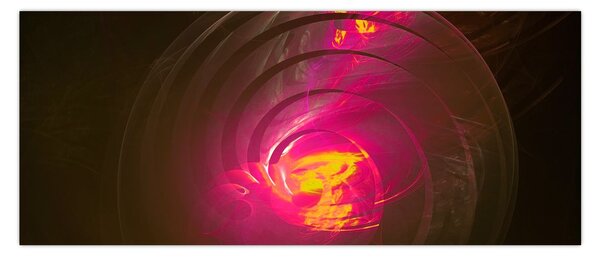 Tablou - abstacție cu spirala (120x50 cm)