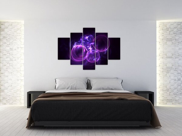 Tablou abstract cu bulbuci (150x105 cm)