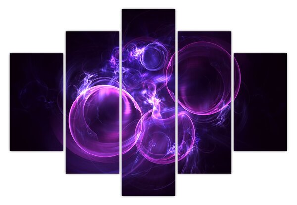 Tablou abstract cu bulbuci (150x105 cm)