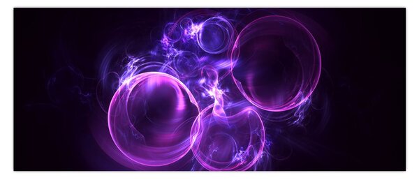 Tablou abstract cu bulbuci (120x50 cm)