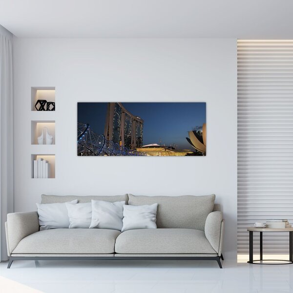Tablou cu metropolă modernă (120x50 cm)