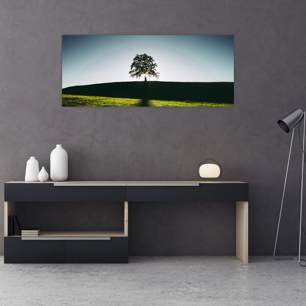 Tablou cu natura - copac (120x50 cm)