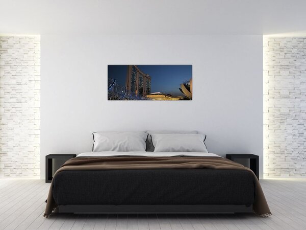 Tablou cu metropolă modernă (120x50 cm)