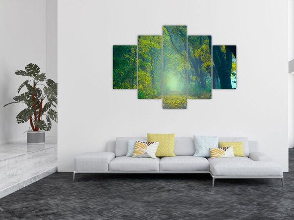 Tablou cu drum dea lungul cu copaci (150x105 cm)