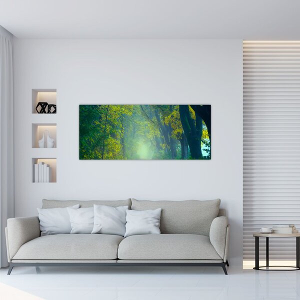 Tablou cu drum dea lungul cu copaci (120x50 cm)