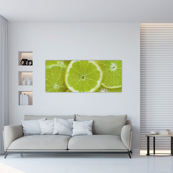 Tablou - lămâie tâiată (120x50 cm)