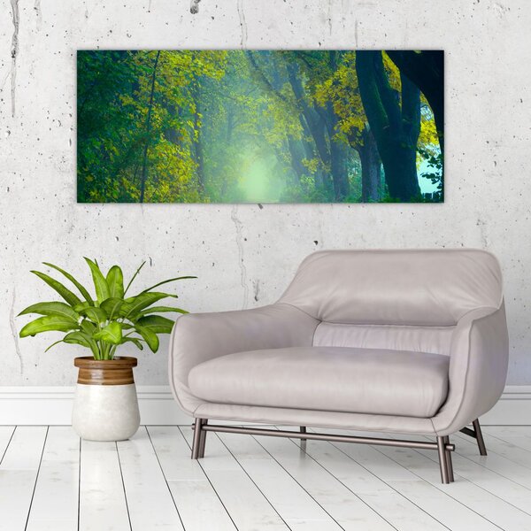 Tablou cu drum dea lungul cu copaci (120x50 cm)